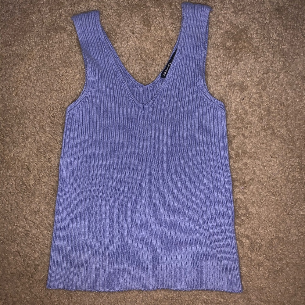 Purple knit brandy melville top